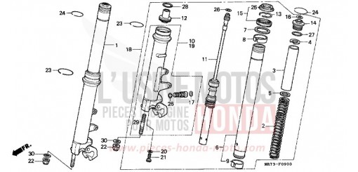 FRONT FORK VFR750RJ de 1988